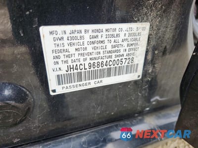 Zdjęcie 13 z 13 samochodu: 2004 ACURA TSX VIN:JH4CL96864C005728 - miniatura