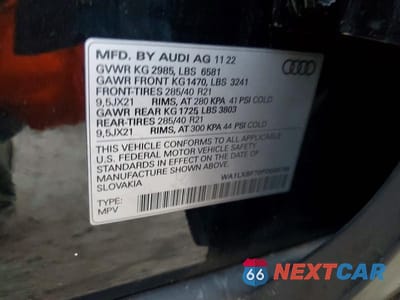 Zdjęcie 13 z 13 samochodu: 2023 AUDI Q7 PREMIUM PLUS VIN:WA1LXBF70PD008749 - miniatura