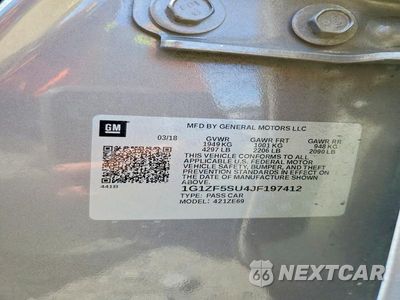 Zdjęcie 12 z 12 samochodu: 2018 CHEVROLET MALIBU HYBRID VIN:1G1ZF5SU4JF197412 - miniatura