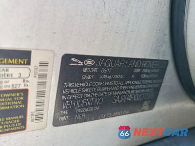Zdjęcie 12 z 12 samochodu: 2018 JAGUAR XE VIN:SAJAR4FX3JCP23767 - miniatura