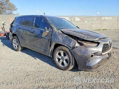 Czwarte zdjęcie samochodu z boku: 2023 TOYOTA HIGHLANDER LE VIN:5TDKDRBH7PS506551 - miniatura