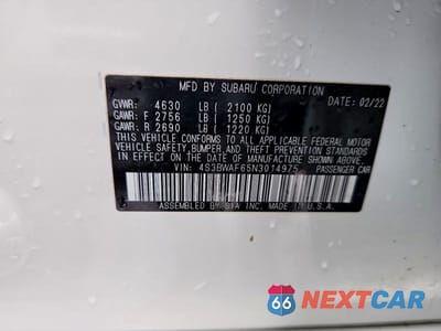 Zdjęcie 12 z 12 samochodu: 2022 SUBARU LEGACY PREMIUM VIN:4S3BWAF65N3014975 - miniatura