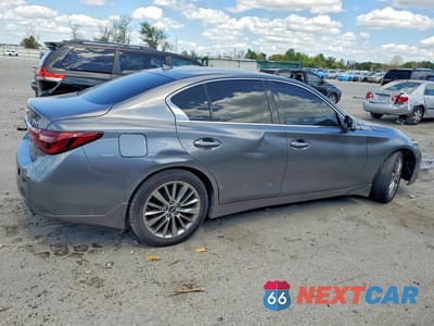 Trzecie zdjęcie samochodu z tyłu: 2018 INFINITI Q50 3.0T LUXE AWD V6 VIN:JN1EV7AR6JM434353 - miniatura