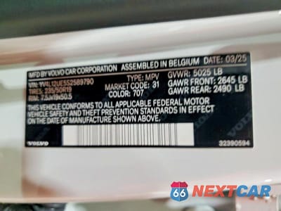 Zdjęcie 13 z 13 samochodu: 2025 VOLVO XC40 PLUS VIN:YV4L12UE5S2589790 - miniatura