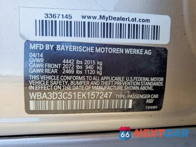 Zdjęcie 12 z 12 samochodu: 2014 BMW 328 D VIN:WBA3D3C51EK157247 - miniatura