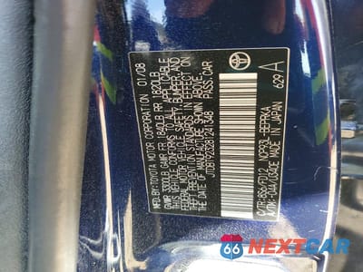 Zdjęcie 12 z 12 samochodu: 2008 TOYOTA YARIS VIN:JTDBT923281241348 - miniatura