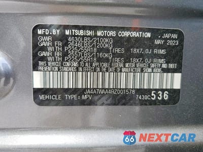 Zdjęcie 12 z 12 samochodu: 2024 MITSUBISHI ECLIPSE CROSS SE VIN:JA4ATWAA4RZ001578 - miniatura