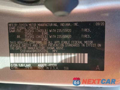 Zdjęcie 14 z 14 samochodu: 2021 TOYOTA HIGHLANDER HYBRID VIN:5TDFARAH9MS005331 - miniatura