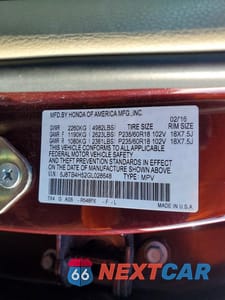 Zdjęcie 13 z 13 samochodu: 2016 ACURA RDX TECHNOLOGY VIN:5J8TB4H52GL028648 - miniatura