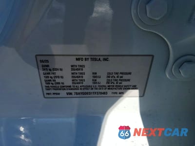 Zdjęcie 12 z 12 samochodu: 2026 TESLA MODEL Y VIN:7SAYGDED1TF378483 - miniatura