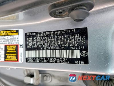 Zdjęcie 12 z 12 samochodu: 2019 TOYOTA AVALON XSE VIN:4T1BZ1FB8KU024826 - miniatura