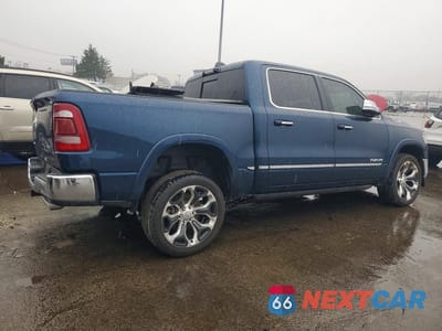 Trzecie zdjęcie samochodu z tyłu: 2022 RAM 1500 LIMITED VIN:1C6SRFHT3NN252312 - miniatura