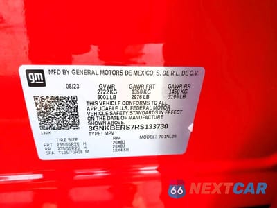 Zdjęcie 13 z 13 samochodu: 2024 CHEVROLET BLAZER RS VIN:3GNKBERS7RS133730 - miniatura