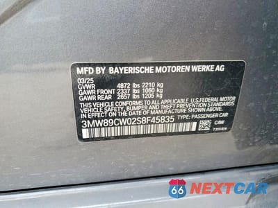 Zdjęcie 12 z 12 samochodu: 2025 BMW 330XI VIN:3MW89CW02S8F45835 - miniatura