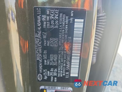 Zdjęcie 13 z 13 samochodu: 2025 HYUNDAI SANTA FE HYBRID LIMITED VIN:5NMP34G11SH057614 - miniatura