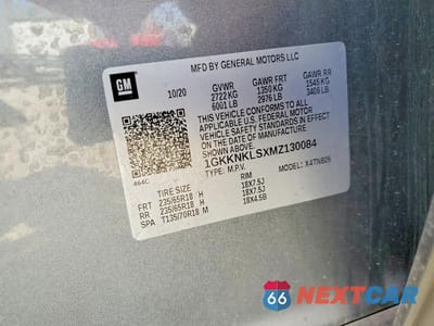 Zdjęcie 13 z 13 samochodu: 2021 GMC ACADIA SLE VIN:1GKKNKLSXMZ130084 - miniatura