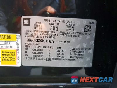 Zdjęcie 13 z 13 samochodu: 2017 BUICK ENCLAVE VIN:5GAKRCKD7HJ110972 - miniatura