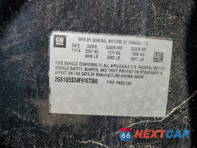 Zdjęcie 12 z 12 samochodu: 2015 CADILLAC XTS VIN:2G61U5S34F9167380 - miniatura