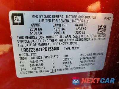 Zdjęcie 13 z 13 samochodu: 2023 BUICK ENVISION AVENIR VIN:LRBFZSR41PD153408 - miniatura