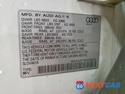 Zdjęcie 13 z 13 samochodu: 2017 AUDI Q7 PRESTIGE VIN:WA1VAAF79HD036023 - miniatura