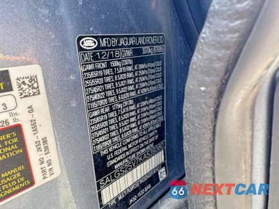 Zdjęcie 10 z 10 samochodu: 2019 LAND ROVER RANGE ROVER HSE VIN:SALGS2SV7KA539380 - miniatura