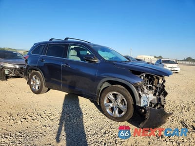 Czwarte zdjęcie samochodu z boku: 2014 TOYOTA HIGHLANDER LIMITED VIN:5TDDKRFH8ES064501 - miniatura