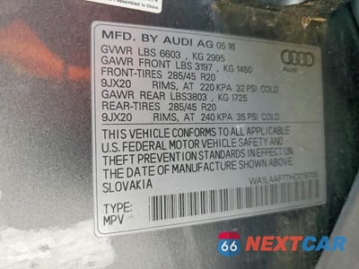 Zdjęcie 13 z 13 samochodu: 2017 AUDI Q7 PREMIUM PLUS VIN:WA1LAAF77HD019700 - miniatura