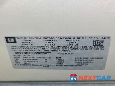 Zdjęcie 13 z 13 samochodu: 2013 CADILLAC SRX LUXURY COLLECTION VIN:3GYFNGE33DS623077 - miniatura