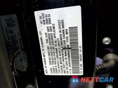 Zdjęcie 13 z 13 samochodu: 2021 HONDA PILOT TOURING VIN:5FNYF6H99MB033092 - miniatura