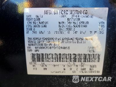 Zdjęcie 14 z 15 samochodu: 2013 FORD EXPLORER XLT VIN:1FM5K7D88DGC94555 - miniatura