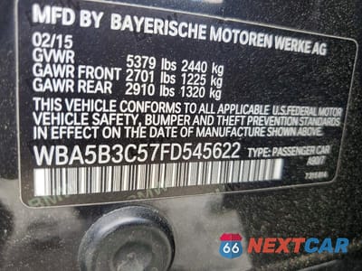Zdjęcie 12 z 12 samochodu: 2015 BMW 535 XI VIN:WBA5B3C57FD545622 - miniatura