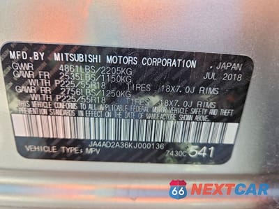 Zdjęcie 13 z 13 samochodu: 2019 MITSUBISHI OUTLANDER VIN:JA4AD2A36KJ000136 - miniatura