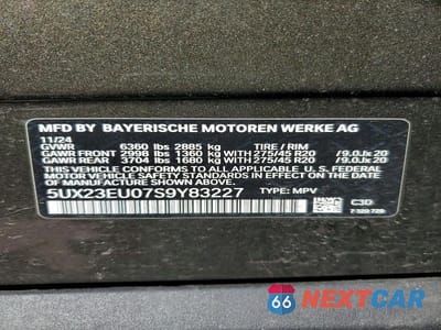 Zdjęcie 13 z 13 samochodu: 2025 BMW X5 XDRIVE40I VIN:5UX23EU07S9Y83227 - miniatura