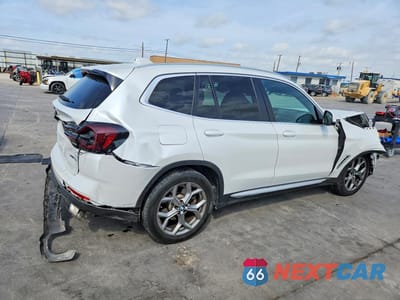 Trzecie zdjęcie samochodu z tyłu: 2022 BMW X3 SDRIVE30I VIN:5UX43DP02N9K26029 - miniatura