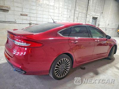 Trzecie zdjęcie samochodu z tyłu: 2018 FORD FUSION TITANIUM VIN:3FA6P0D90JR247105 - miniatura