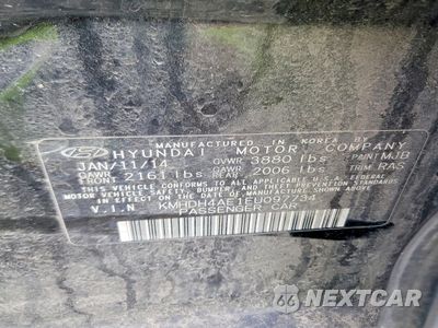 Zdjęcie 12 z 12 samochodu: 2014 HYUNDAI ELANTRA SE VIN:KMHDH4AE1EU097734 - miniatura
