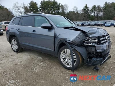 Czwarte zdjęcie samochodu z boku: 2019 VOLKSWAGEN ATLAS SE VIN:1V2UR2CA0KC560303 - miniatura