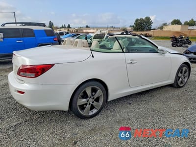 Trzecie zdjęcie samochodu z tyłu: 2011 LEXUS IS 250C BASE VIN:JTHFF2C21B2521039 - miniatura