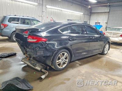 Trzecie zdjęcie samochodu z tyłu: 2018 FORD FUSION SE VIN:3FA6P0HD4JR184637 - miniatura