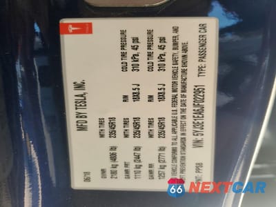 Zdjęcie 13 z 13 samochodu: 2018 TESLA MODEL 3 VIN:5YJ3E1EA6JF022951 - miniatura