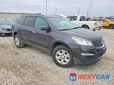 Czwarte zdjęcie samochodu z boku: 2013 CHEVROLET TRAVERSE LS VIN:1GNKRFED1DJ258953 - miniatura