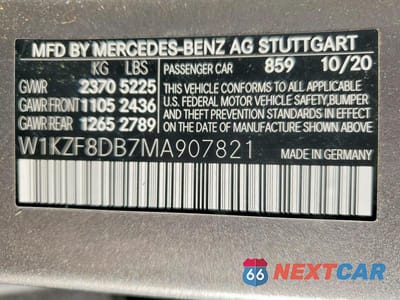 Zdjęcie 12 z 12 samochodu: 2021 MERCEDES-BENZ E 350 VIN:W1KZF8DB7MA907821 - miniatura