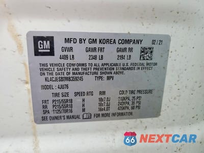 Zdjęcie 13 z 13 samochodu: 2021 BUICK ENCORE PREFERRED VIN:KL4CJESB0MB359245 - miniatura