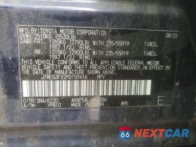 Zdjęcie 14 z 14 samochodu: 2023 TOYOTA RAV4 PRIME XSE VIN:JTMEB3FV2PD159416 - miniatura