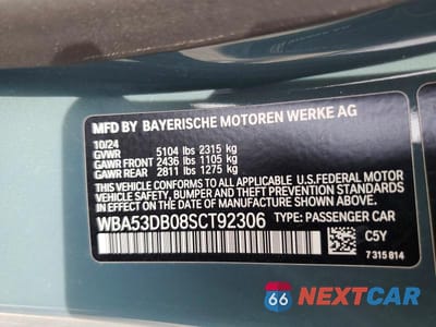 Zdjęcie 12 z 12 samochodu: 2025 BMW 430XI VIN:WBA53DB08SCT92306 - miniatura