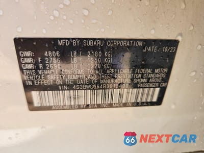 Zdjęcie 13 z 13 samochodu: 2024 SUBARU LEGACY SPORT VIN:4S3BWGG64R3015400 - miniatura