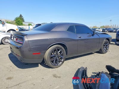 Trzecie zdjęcie samochodu z tyłu: 2022 DODGE CHALLENGER SXT VIN:2C3CDZAG0NH132166 - miniatura