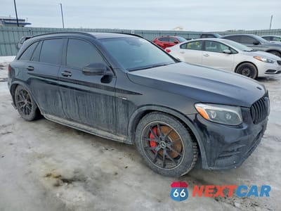 Czwarte zdjęcie samochodu z boku: 2017 MERCEDES-BENZ GLC 43 4MATIC AMG VIN:WDC0G6EB6HV000036 - miniatura