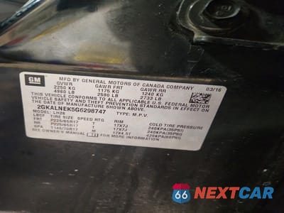 Zdjęcie 13 z 13 samochodu: 2016 GMC TERRAIN SLE VIN:2GKALNEK5G6298747 - miniatura