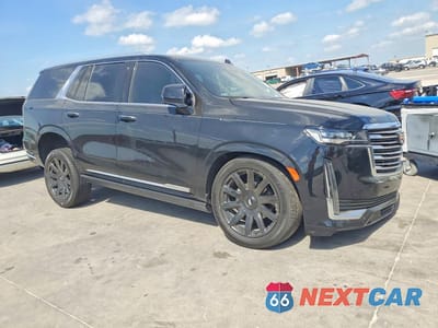 Czwarte zdjęcie samochodu z boku: 2021 CADILLAC ESCALADE PREMIUM LUXURY PLATINUM VIN:1GYS4DKL0MR320443 - miniatura